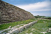 Selinunte the Acropolis. The citadel on a hill close by the sea, was surrounded by mighty walls.  